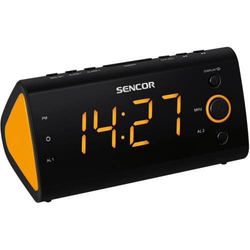 SENCOR Radio ceas desteptător Sencor SCR 170, portocaliu