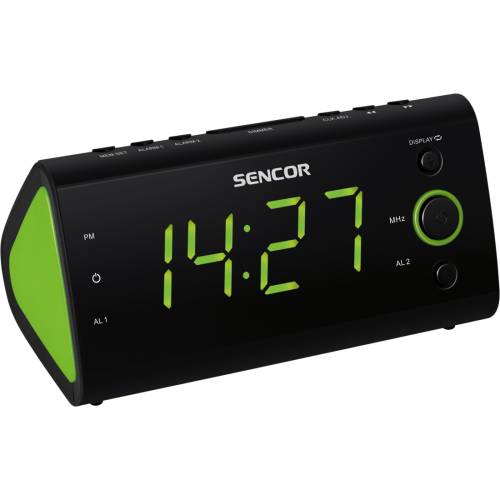 SENCOR Radio cu ceas deşteptător Sencor SCR 170, ecran verde
