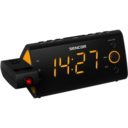 SENCOR Radio cu ceas deşteptător Sencor SRC 330 LED, orange