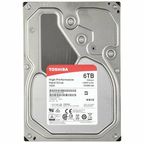 Toshiba Internal HDD Toshiba X300, 3.5'', 6TB, SATA/600, 7200RPM, 128MB cache