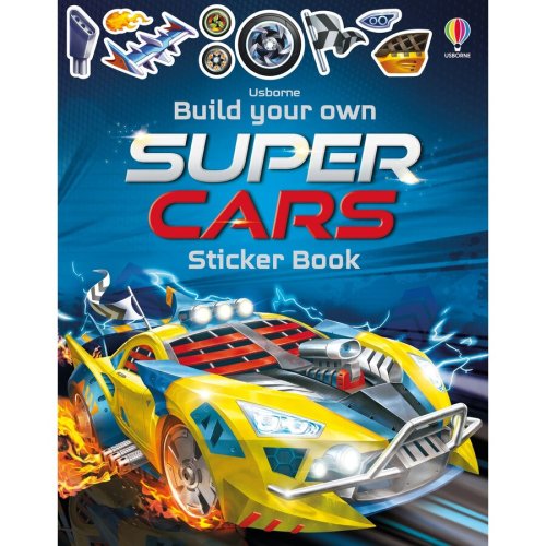 Usborne Build Your Own Supercars Sticker Book - Carte Usborne 5+
