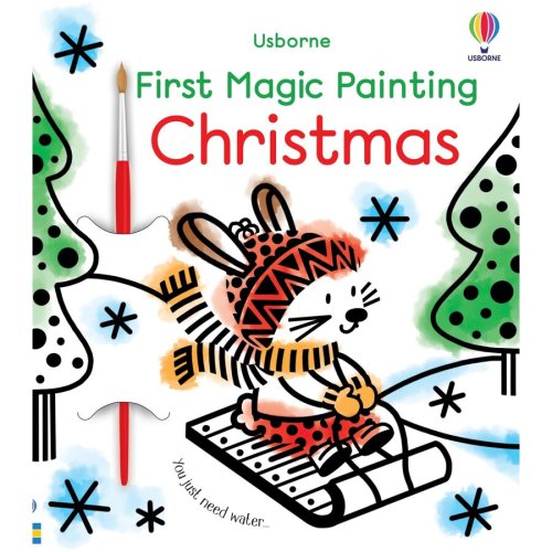 Usborne Carte Usborne - First Magic Painting Christmas, autor Matthew Oldham, 3 ani +