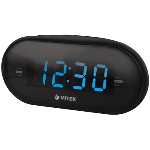 VITEK Radio cu ceas VITEK VT-6602, display digital, de masa, desteptator, receptie FM, AM, Negru