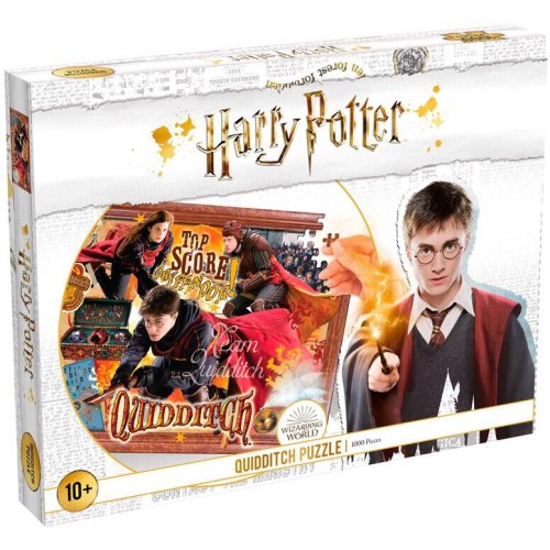Winning Moves Puzzle 1000 piese, Harry Potter, Quidditch, Carton