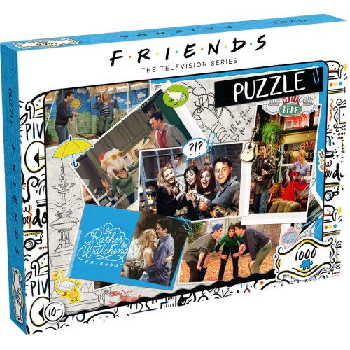 Winning Moves Puzzle Friends Scrapbook, 1000 piese, Multicolor