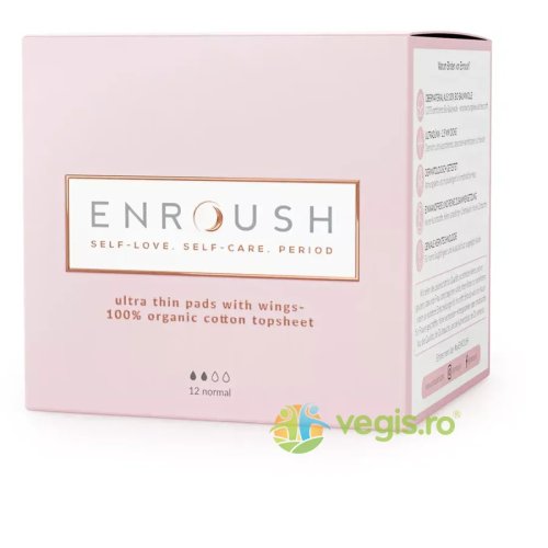Enroush - Absorbante normale 100% bio 12buc