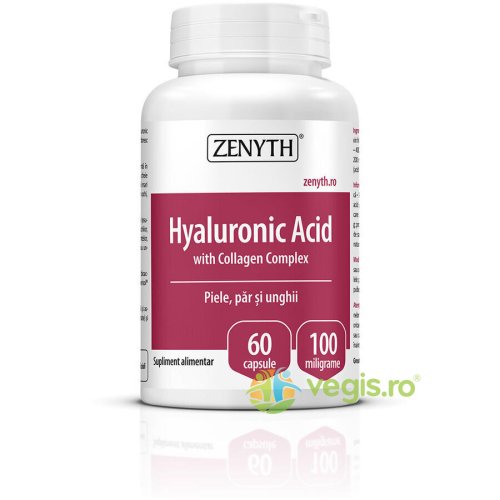Zenyth pharma - Acid hialuronic cu colagen complex 60cps