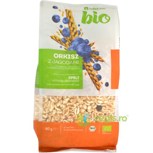 Cereale din Spelta Expandata cu Afine Ecologice/Bio 80g