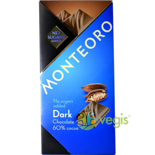 Sly nutritia - Ciocolata amaruie fara zahar monteoro 90g