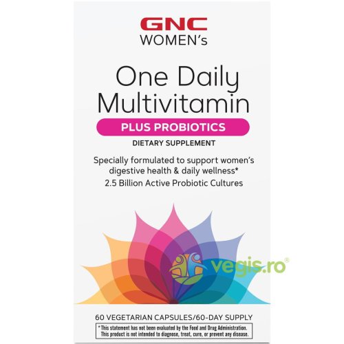 Gnc - Complex de multivitamine cu probiotice pentru femei lab4 60cps
