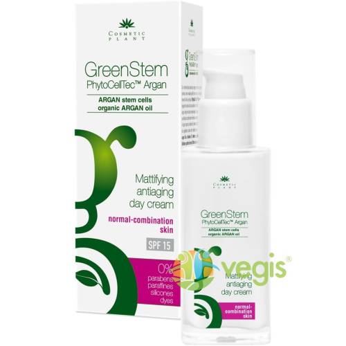Cosmetic plant - Crema antiaging de zi matifianta ten normal-mixt spf15 - greenstem 50ml
