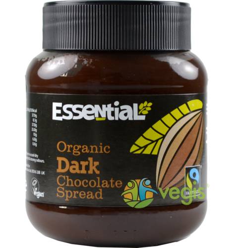 Essential organic - Crema tartinabila de ciocolata neagra ecologica/bio 400g