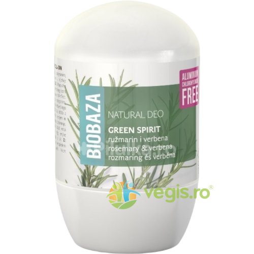 Biobaza - Deodorant natural pentru femei pe baza de piatra de alaun cu verbena si rozmarin green spirit 50ml
