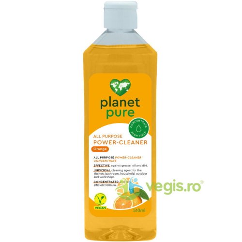 Planet pure - Detergent universal concentrat cu portocale power cleaner ecologic/bio 510ml
