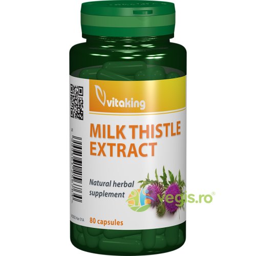 Vitaking - Extract de armurariu (milk thistle extract) 500mg 80cps