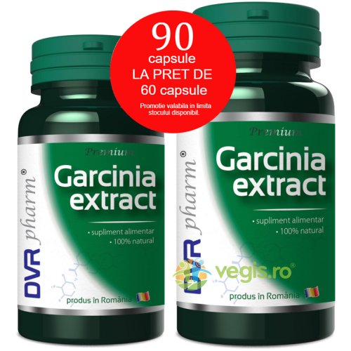 Dvr pharm - Garcinia extract pachet 90cps la pret de 60cps