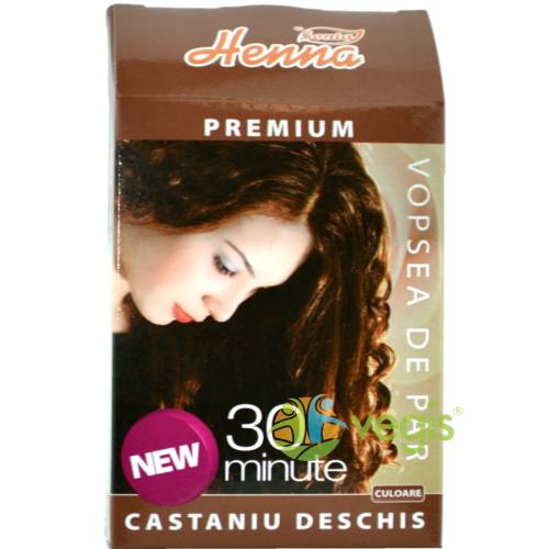 Kian cosmetics - Henna premium castaniu deschis 60g