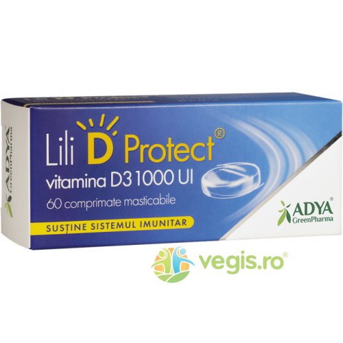 Lili D Protect Vitamina D3 1000UI 60cpr masticabile
