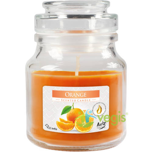 Bispol - Lumanare parfumata in borcan cu capac aroma de portocala