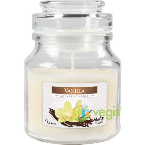 Bispol - Lumanare parfumata in borcan cu capac aroma de vanilie