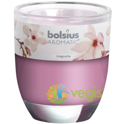 Bolsius - Lumanare parfumata in pahar mic aroma de magnolie 80/70