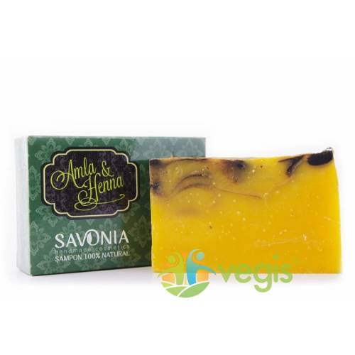 Savonia - Sampon solid cu amla si henna 90g