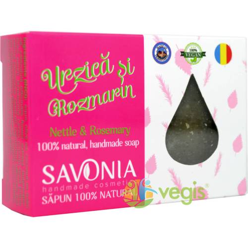 Savonia - Sampon solid cu urzica si rozmarin 90g