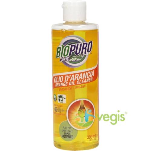 Biopuro - Solutie universala de curatare concentrata cu ulei de portocale ecologica/bio 300ml