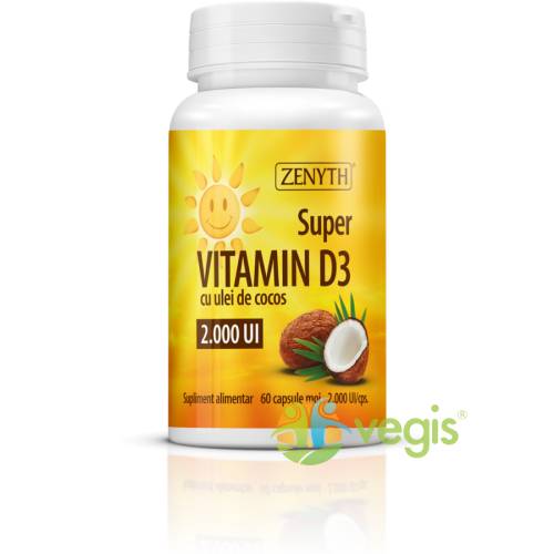 Zenyth pharma - Super vitamina d3 2000ui 60cps moi