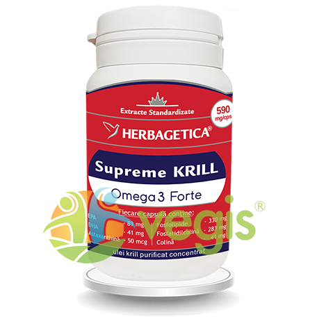 Herbagetica - Supreme krill oil omega 3 60cps