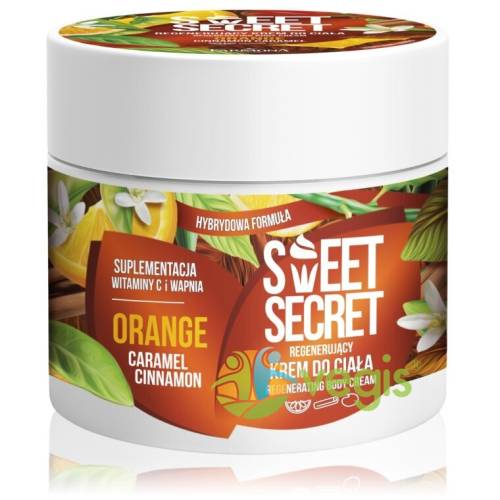 Sweet Secret Crema Hibrida Regeneranta de Corp cu Portocale, Scortisoara si Caramel 200ml