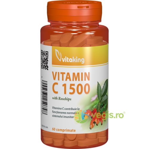 Vitaking - Vitamina c 1500mg cu macese 60cpr