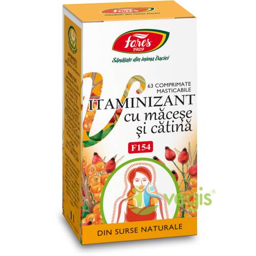 Fares - Vitaminizant macese si catina (f154) 63cpr