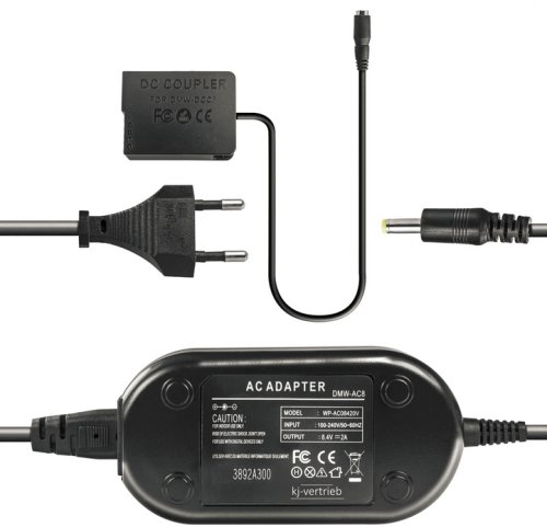 Ac adapter replace dmw-ac8 & dmw-dcc8 pentru panasonic blc12