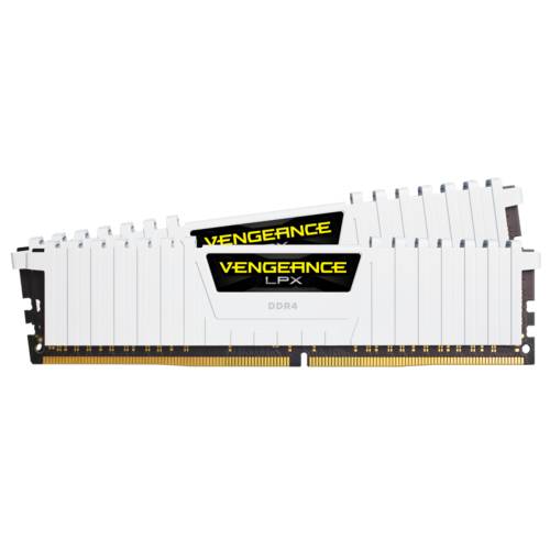 Memorie Desktop Corsair Vengeance LPX 16GB(2 x 8GB) DDR4 3000MHz CL16 White