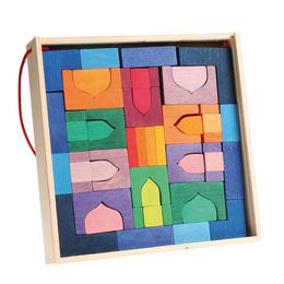 1001 Nopti fermecate - Set puzzle forme geometrice lemn - Grimms