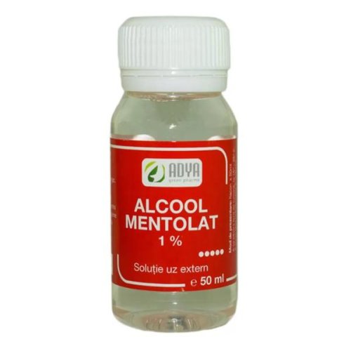 Alcool Mentolat 1% Adya Green Pharma, 50 ml