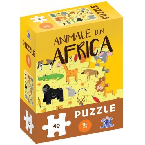 Nedefinit - Animale din africa - puzzle 3 ani +
