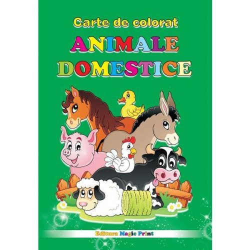 Animale domestice. Carte de colorat, editura Magic Print