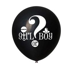 Self Publishing - Balon 91cm boy or girl gender reveal / baby shower, confetti albastre baietel - set 1 balon + o punga cu confetti
