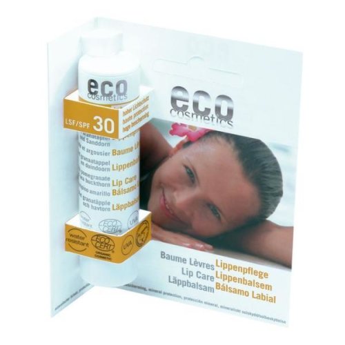 Balsam de buze bio cu protectie solara inalta SPF 30, Eco Cosmetics, 4g
