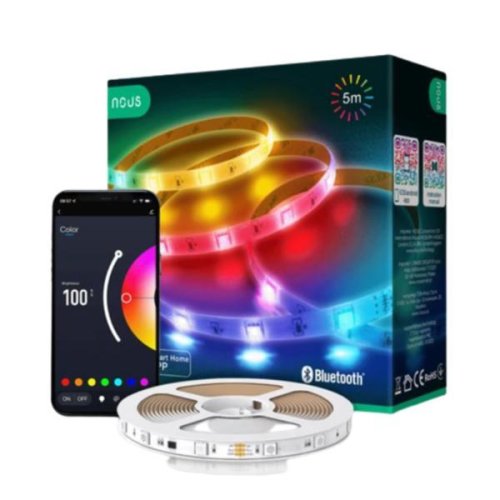 Banda LED Smart Bluetooth, RGB, Nous, F6, 5m