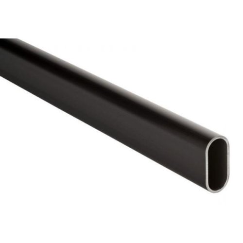 Maxdeco - Bara pentru umerase ovala neagra 30x15 mm, lungime 1 m