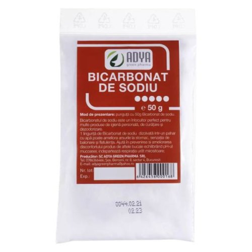 Adya Green Pharma - Bicarbonat de sodiue adya green oharma, 50 g