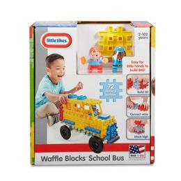 Blocuri de constructie - autobuz scolar - little tikes