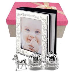 Cadou de botez pentru fetita album si cutiute pentru mot si dintisor - Juliana