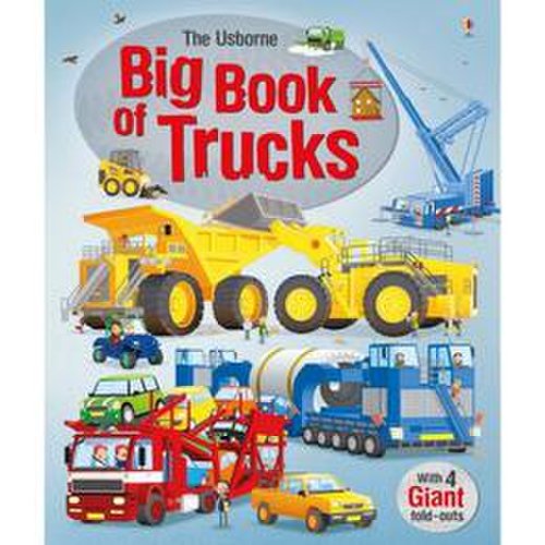 Carte despre camioane si masini mari Big book of Trucks Usborne