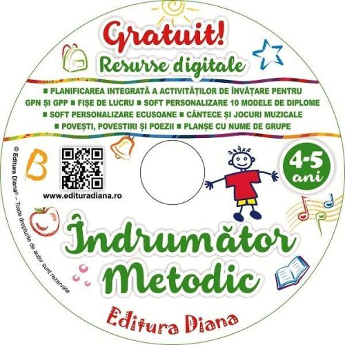 CD Indrumator metodic 4-5 ani, editura Diana
