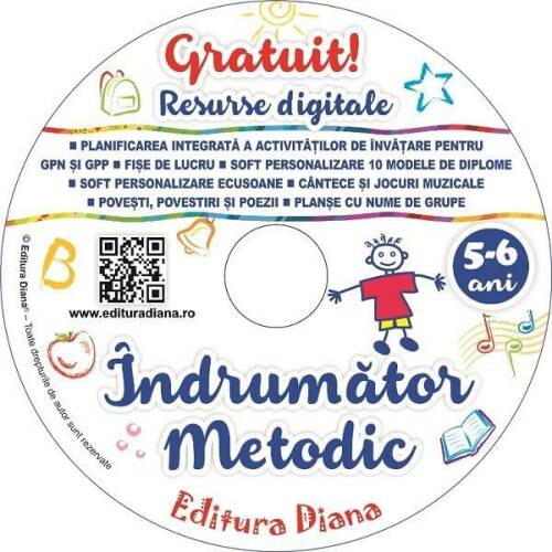 CD Indrumator metodic 5-6 ani, editura Diana