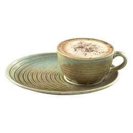 Ceasca cu farfurioara ceramica pentru ceai BONNA colectia CORAL 250ml